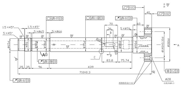 數(shù)控加工中心主軸內(nèi)部結(jié)構(gòu)圖